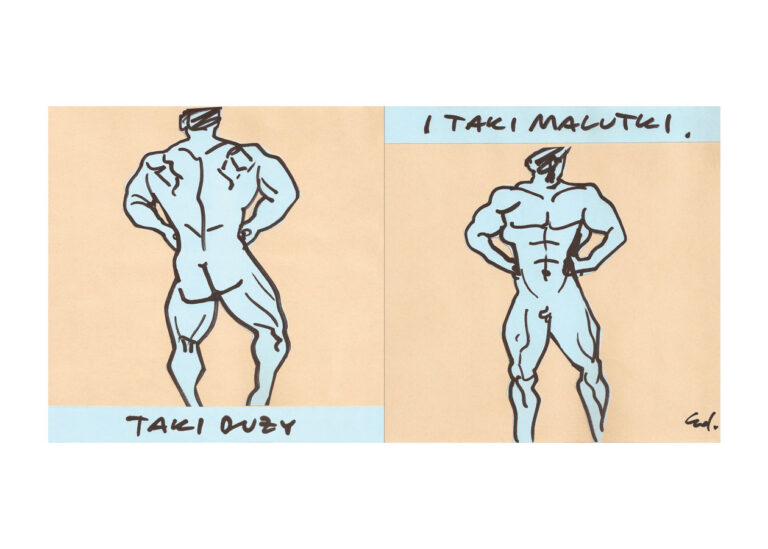 plakat Taki wielki i taki mały