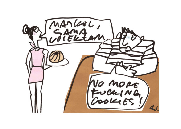 ilustracja Michał, sama upiekłam. Żadnych cholernych ciastek!