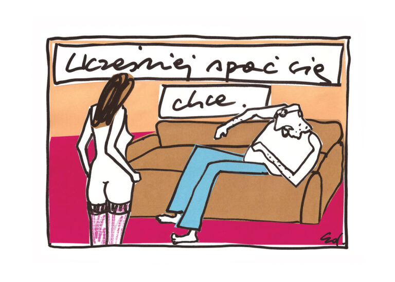 plakat szybciej chce się spać