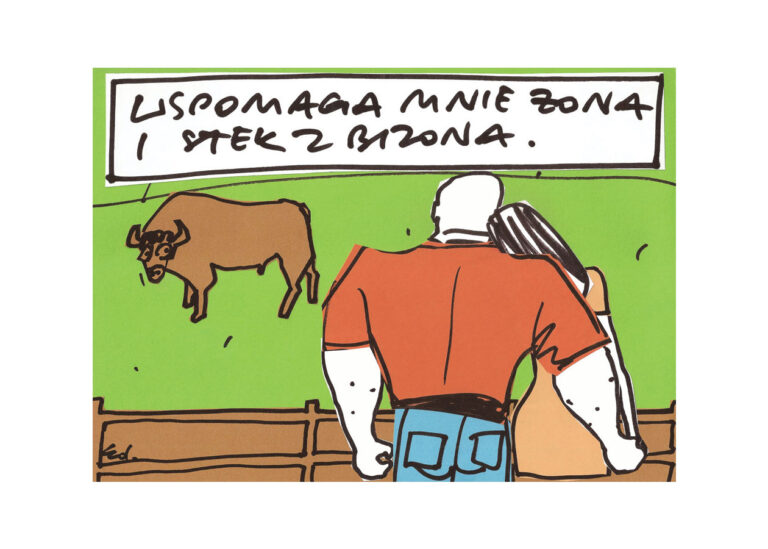 plakat pomaga mi dziewczyna i wołowina