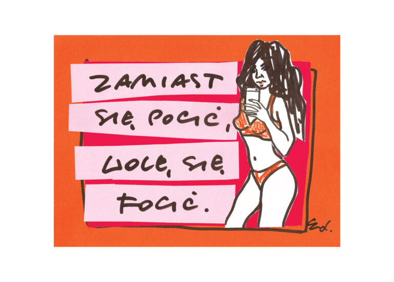 plakat zamiast się męczyć, wolę robić sobie foty