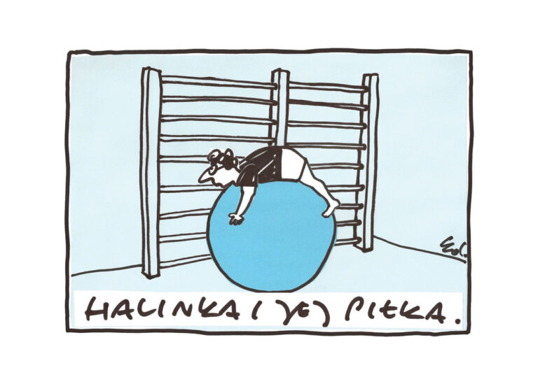 plakat Halinka na piłce