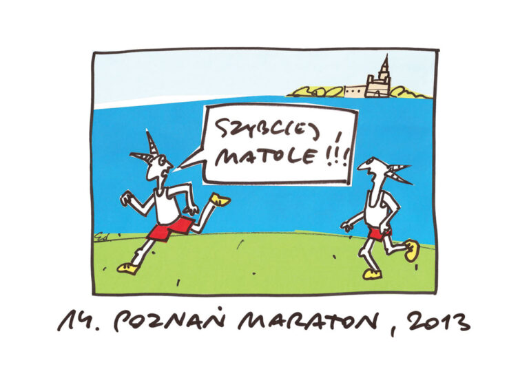 plakat na Maraton Poznański 2013
