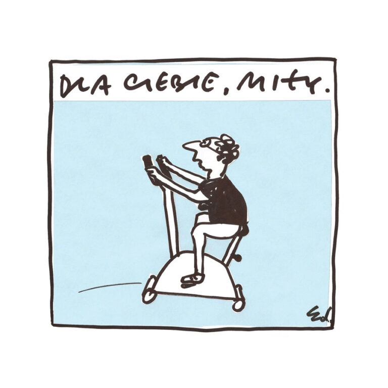 plakat ćwiczę dla ciebie, kochany