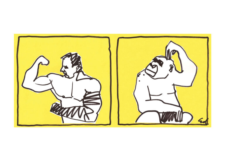 plakat bicepsy z przodu