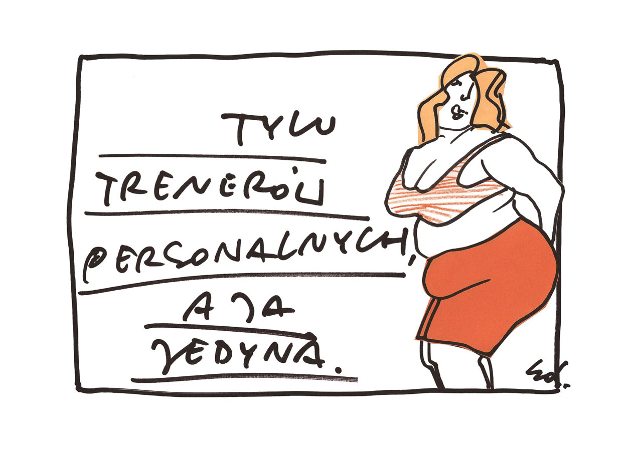 plakat tak wielu trenerów, a ja jedna