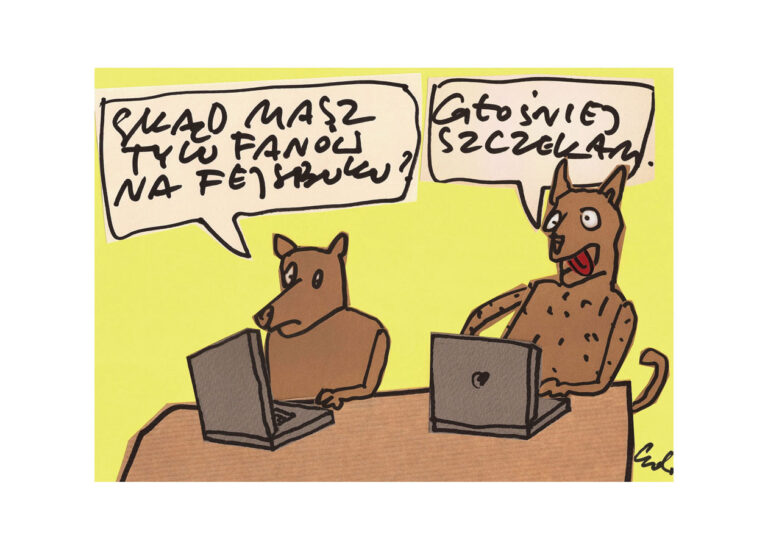 plakat skąd masz tylu fanów na fb? więcej szczekam