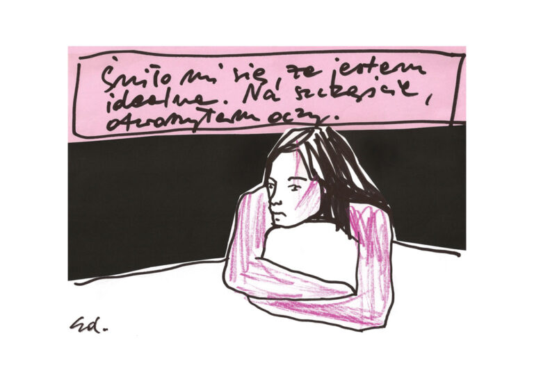 plakat We śnie byłam idealna. Na szczęście tylko tam