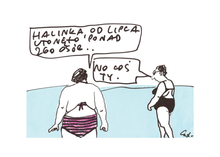 ilustracja Halinka, od czerwca utonęło sporo ludzi. No coś ty