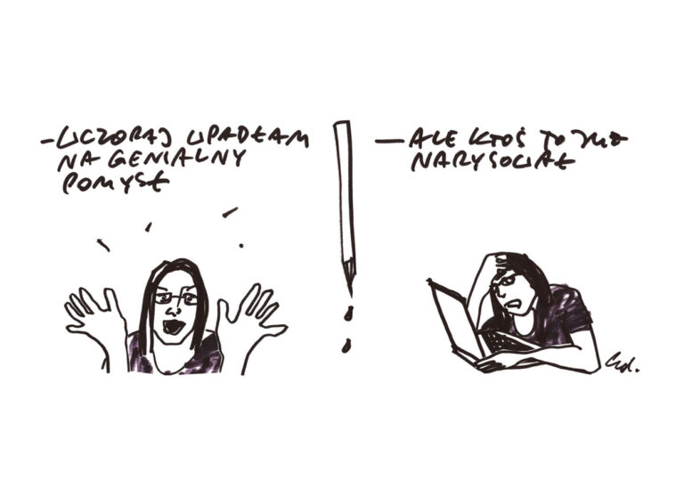 ilustracja wczoraj wymyśliłam coś genialnego, ale ktoś to przede mną już zrobił