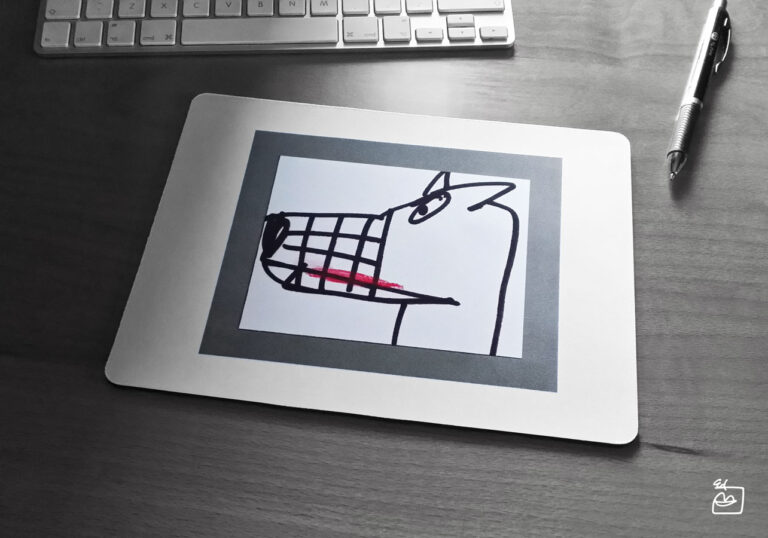 podkładka pod mysz zły pies