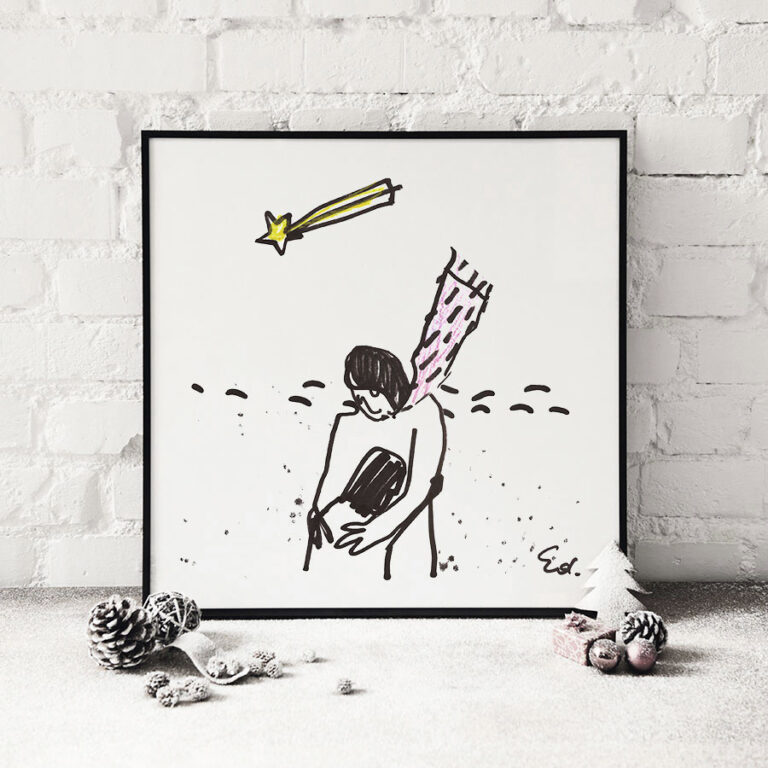 ilustracja przytul mnie na święta