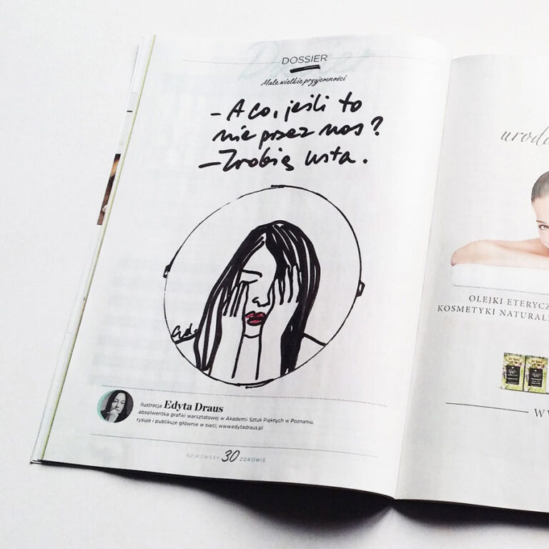 ilustracja A co, jeśli to nie przez nos? Zrobię botoks