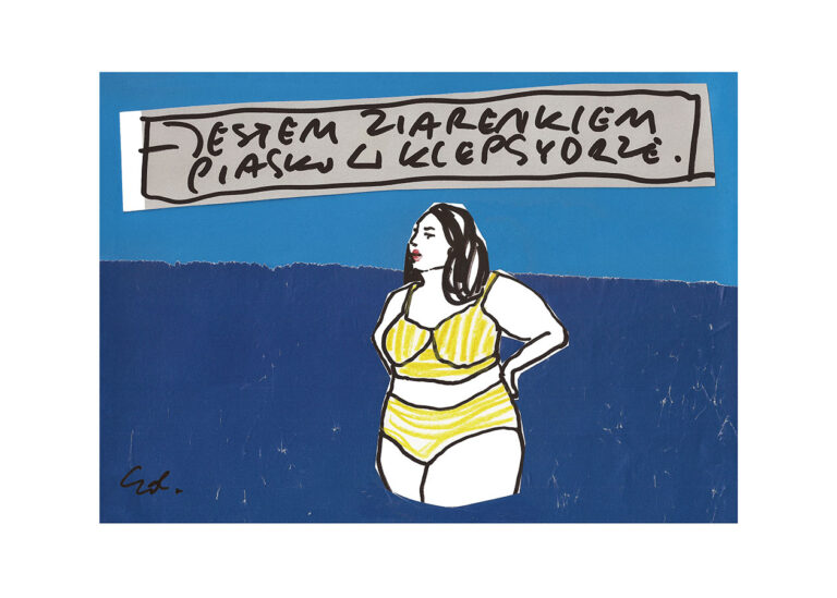 plakat jestem maleńką częścią wszechświecie