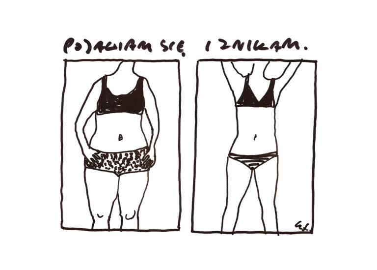 plakat tyję i chudnę