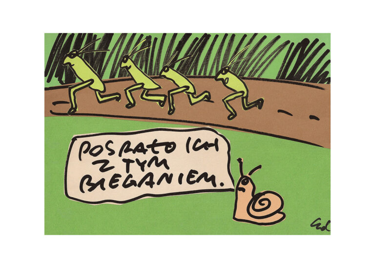 plakat zwariowali na punkcie biegania