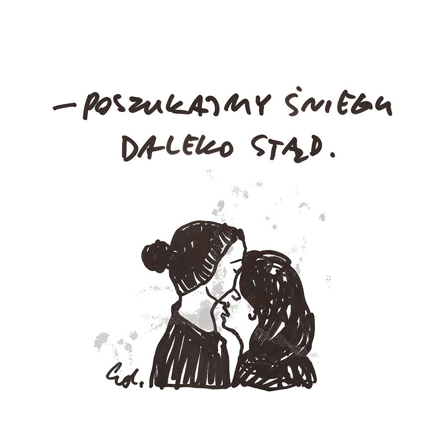 plakat poszukajmy spokoju daleko stad