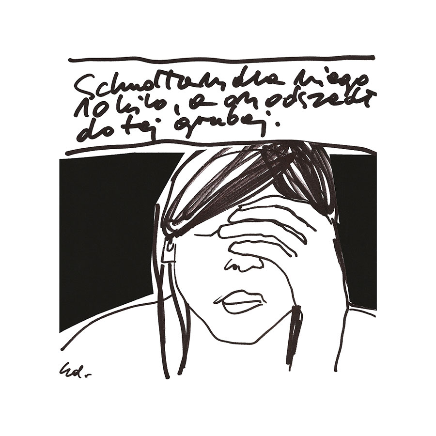 plakat schudłam dla niego, a on mnie zostawił