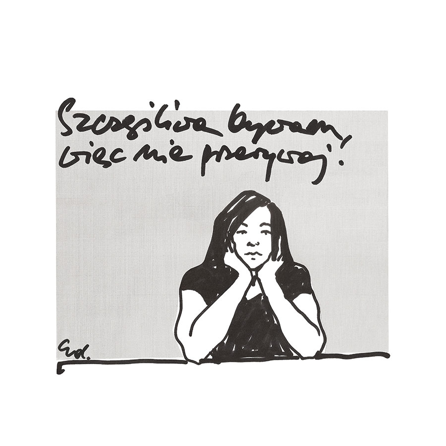 plakat teraz jestem szczęśliwa, nie przerywaj mi