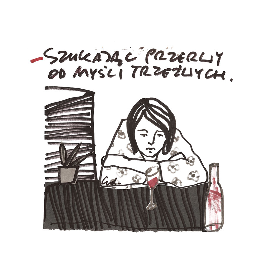 plakat szukamy przerwy od logicznego myślenia