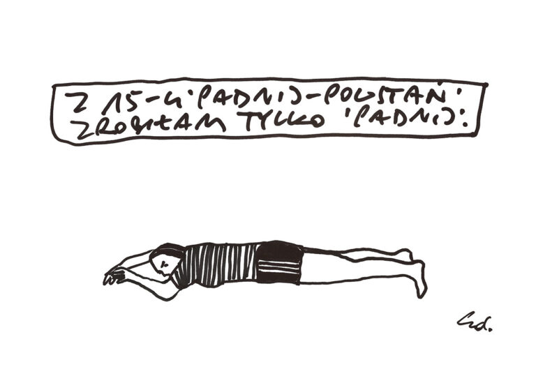 plakat padłam i nie wstanę