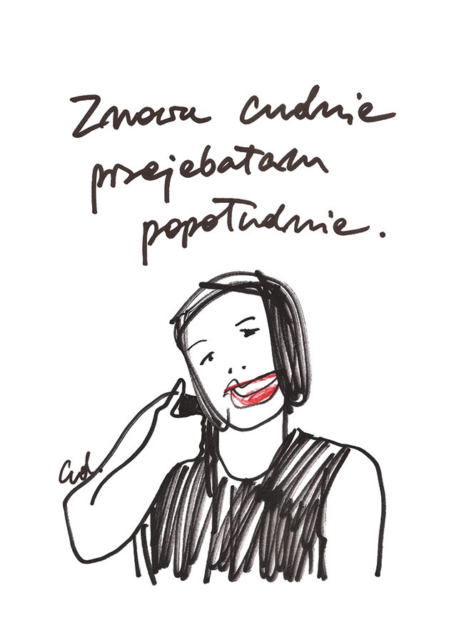 plakat znowu cudnie zmarnowałam popołudnie