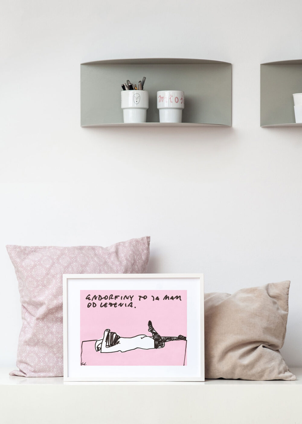 plakat leżę i pachnę