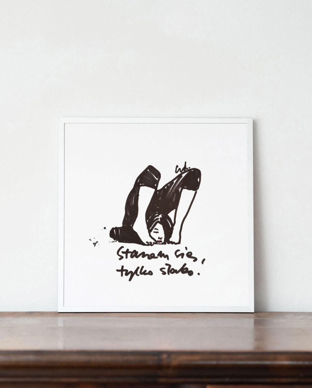 plakat dla miłośniczki jogi