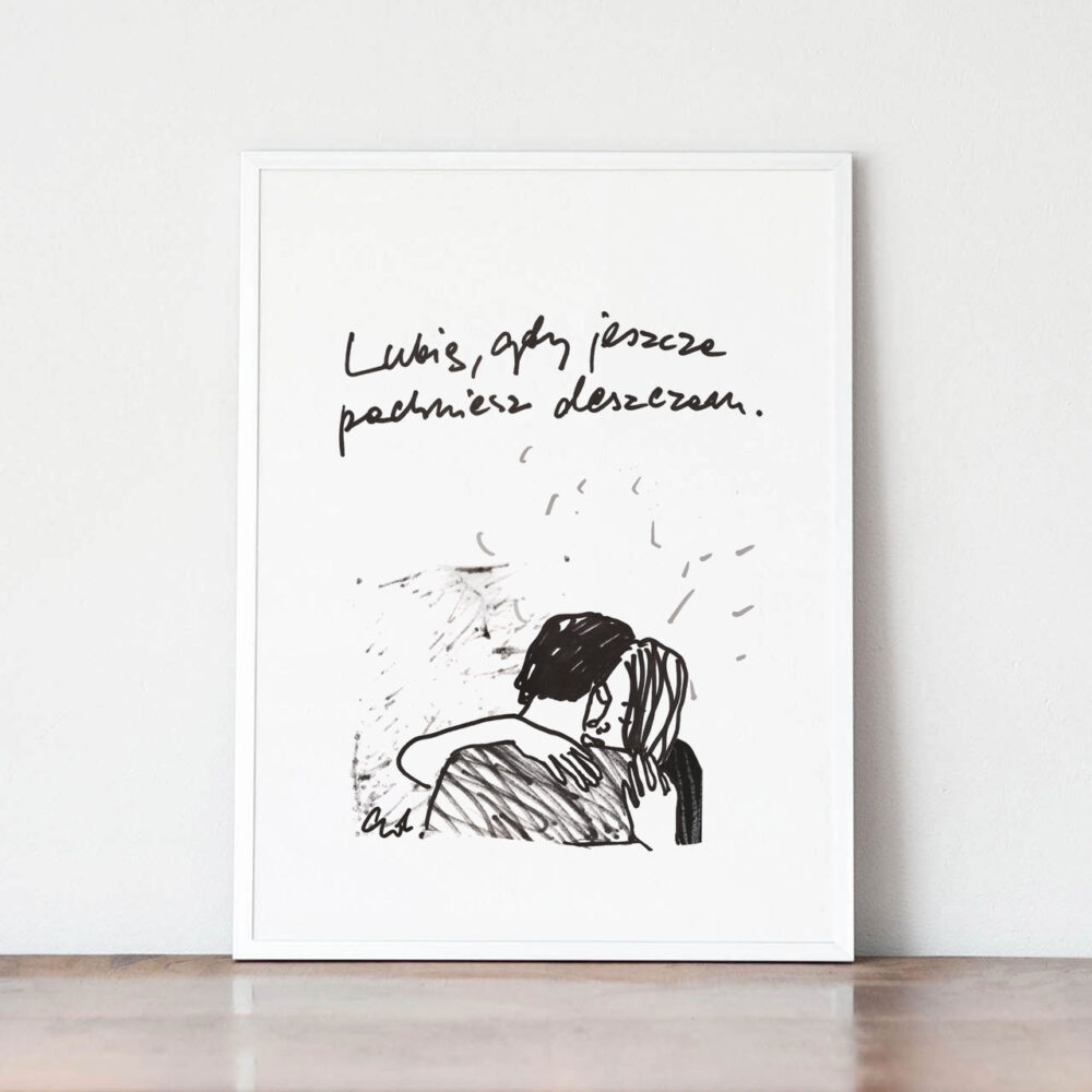 plakat zapach deszczu