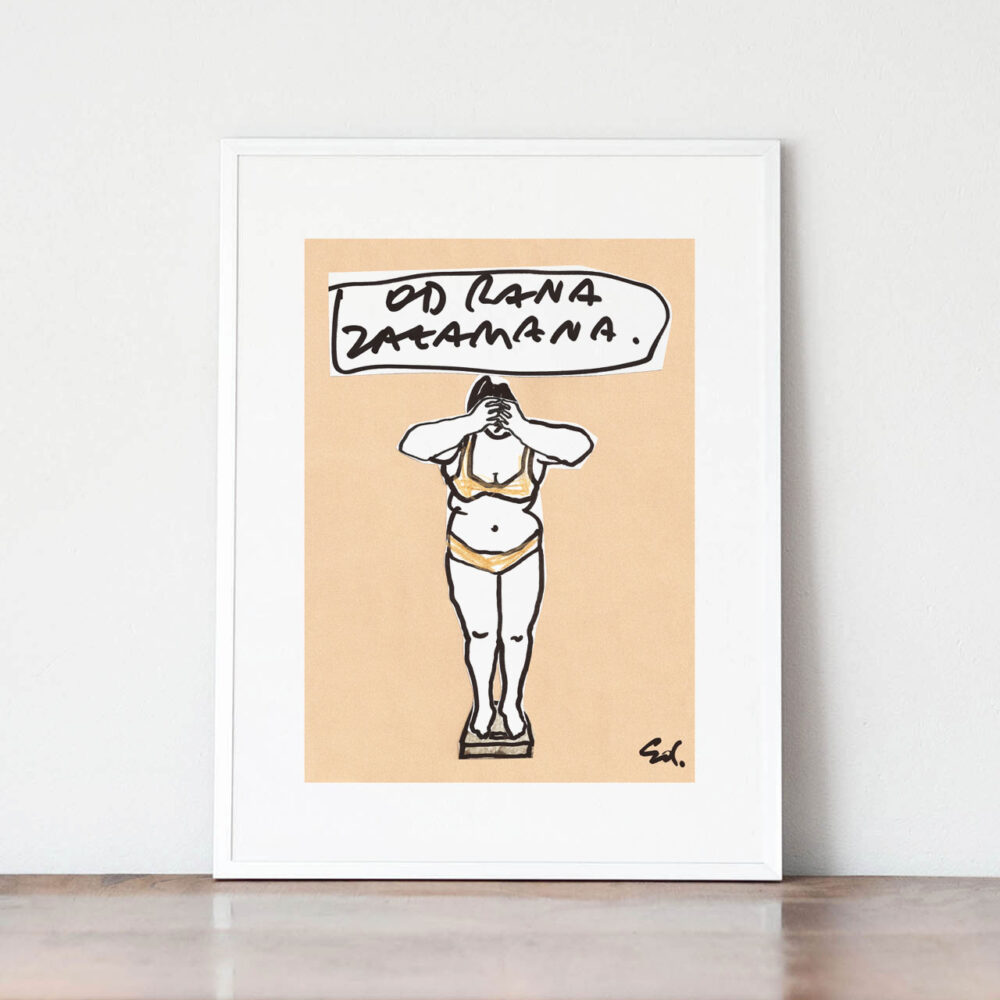 plakat od rana zatroskana