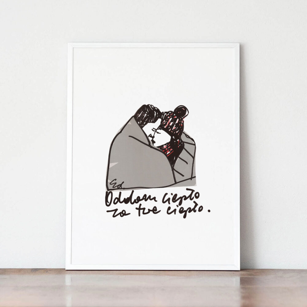 plakat Oddam słowo za twe słowo