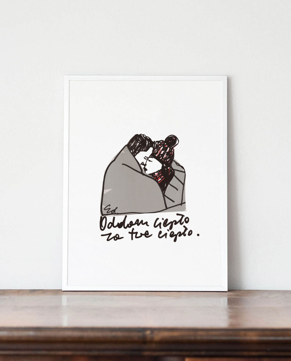 plakat Oddam słowo za twe słowo