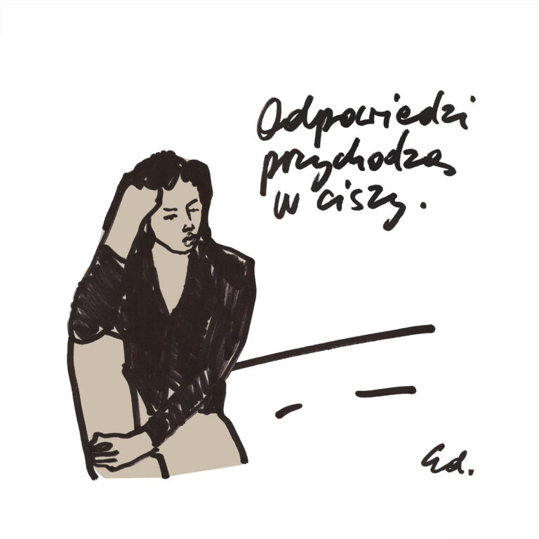 Plakat W ciszy siebie słyszysz