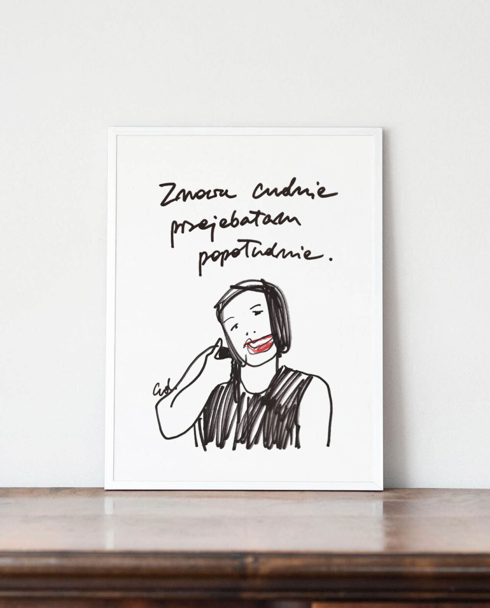 plakat znowu cudnie przebimbałam popołudnie