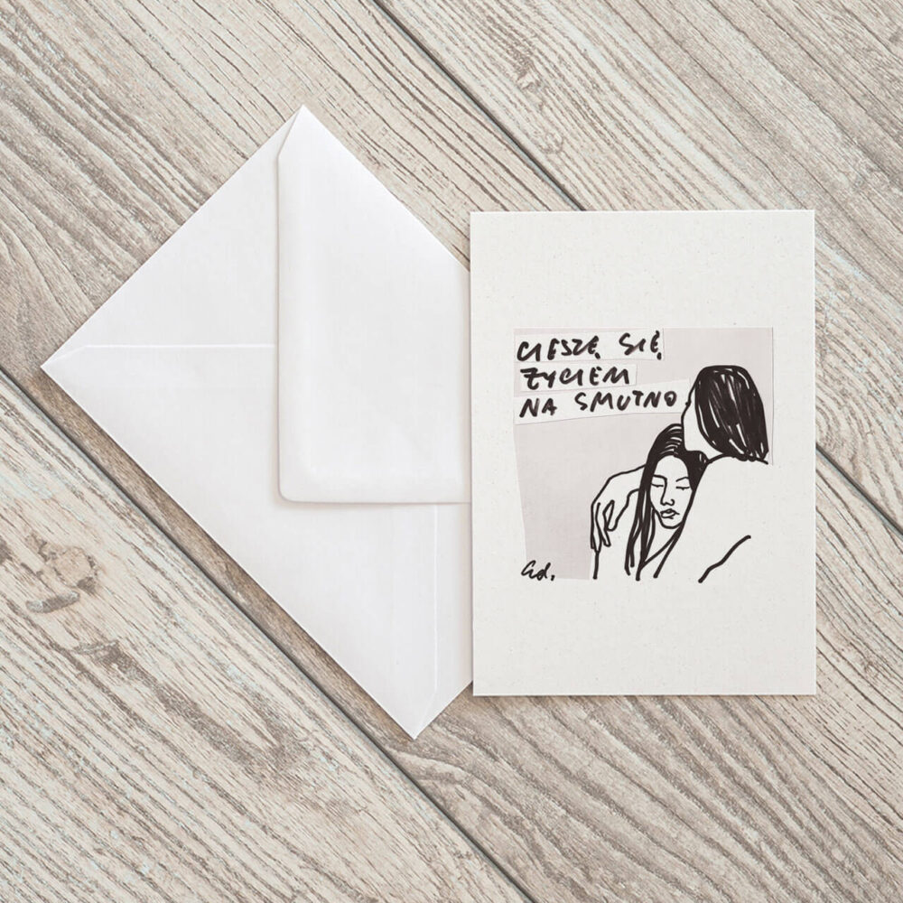 kartka pocztowa smuteczki