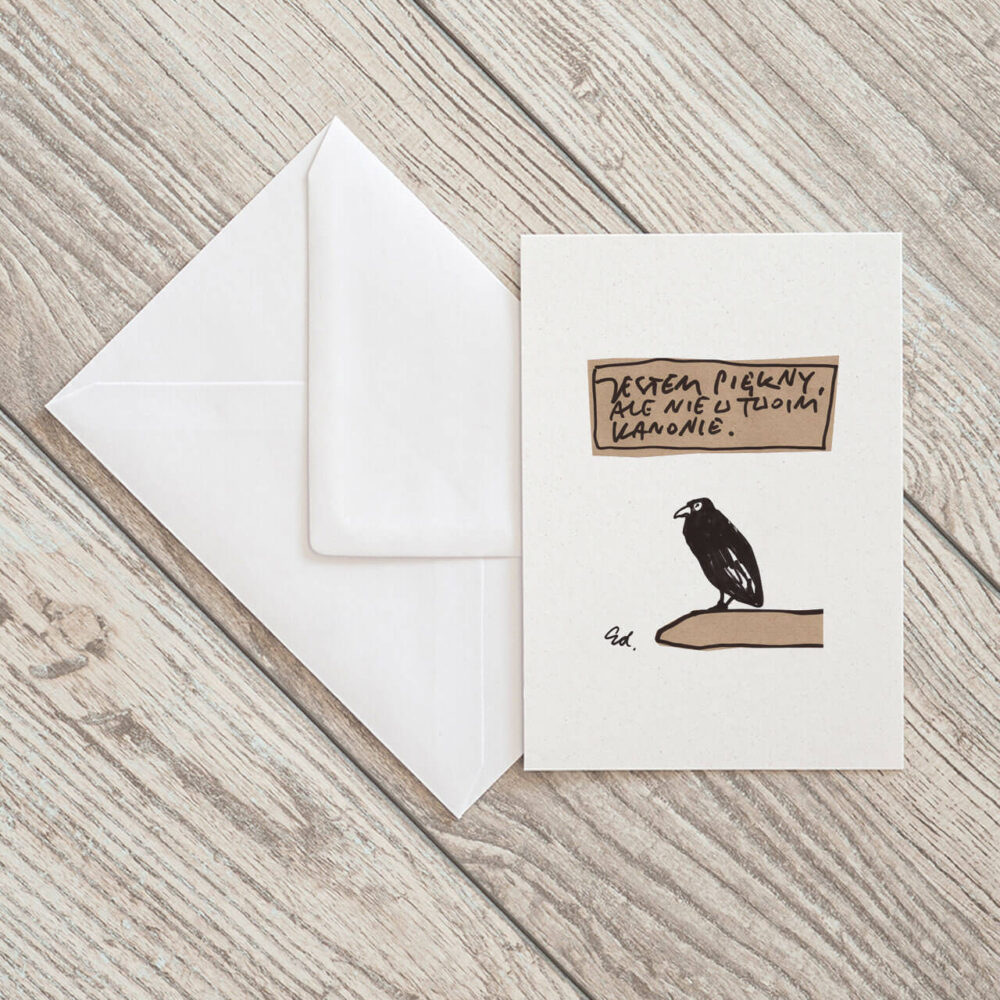 kartka pocztowa jestem piękny, ale nie w twoim guście