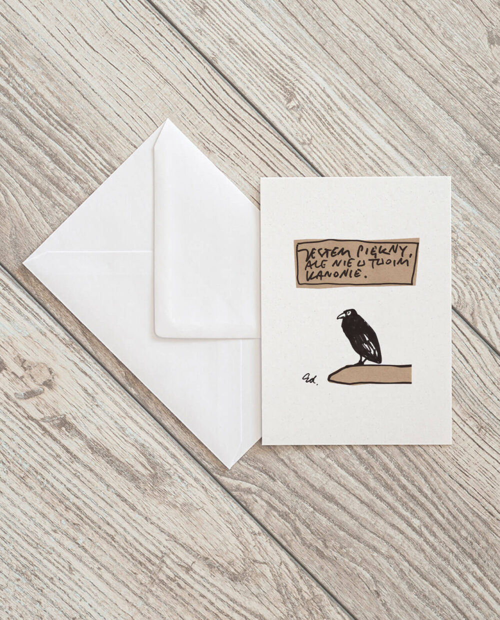 kartka pocztowa jestem piękny, ale nie w twoim guście