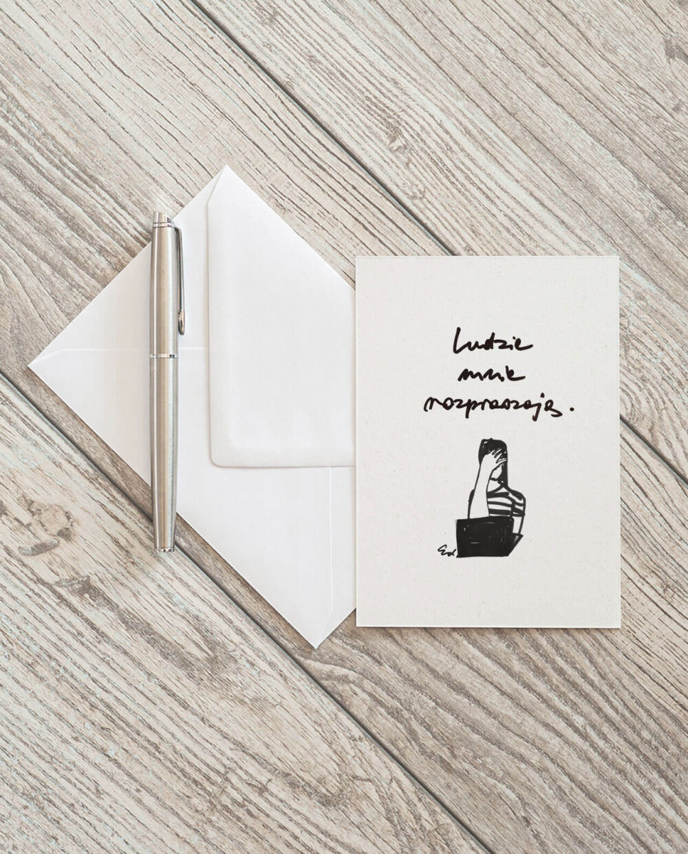 kartka pocztowa ludzie mnie wkurzają