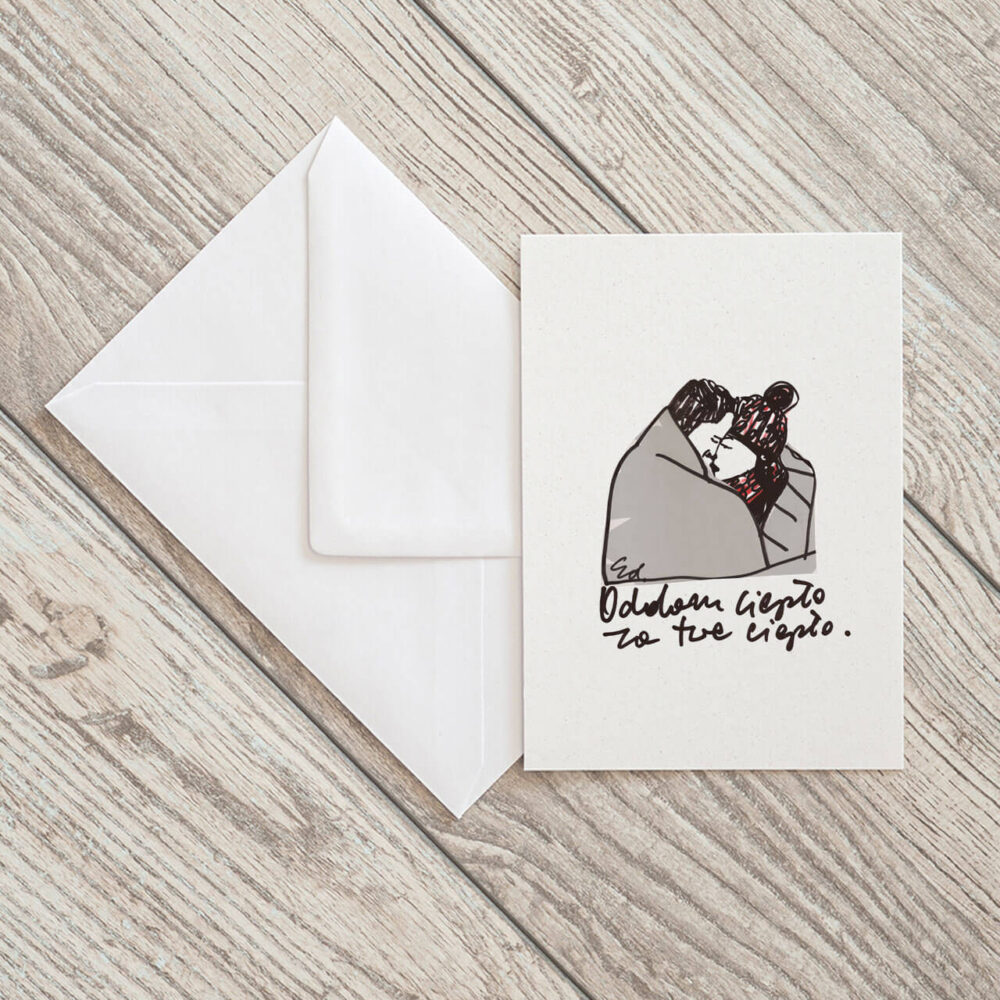 kartka pocztowa ich dwoje