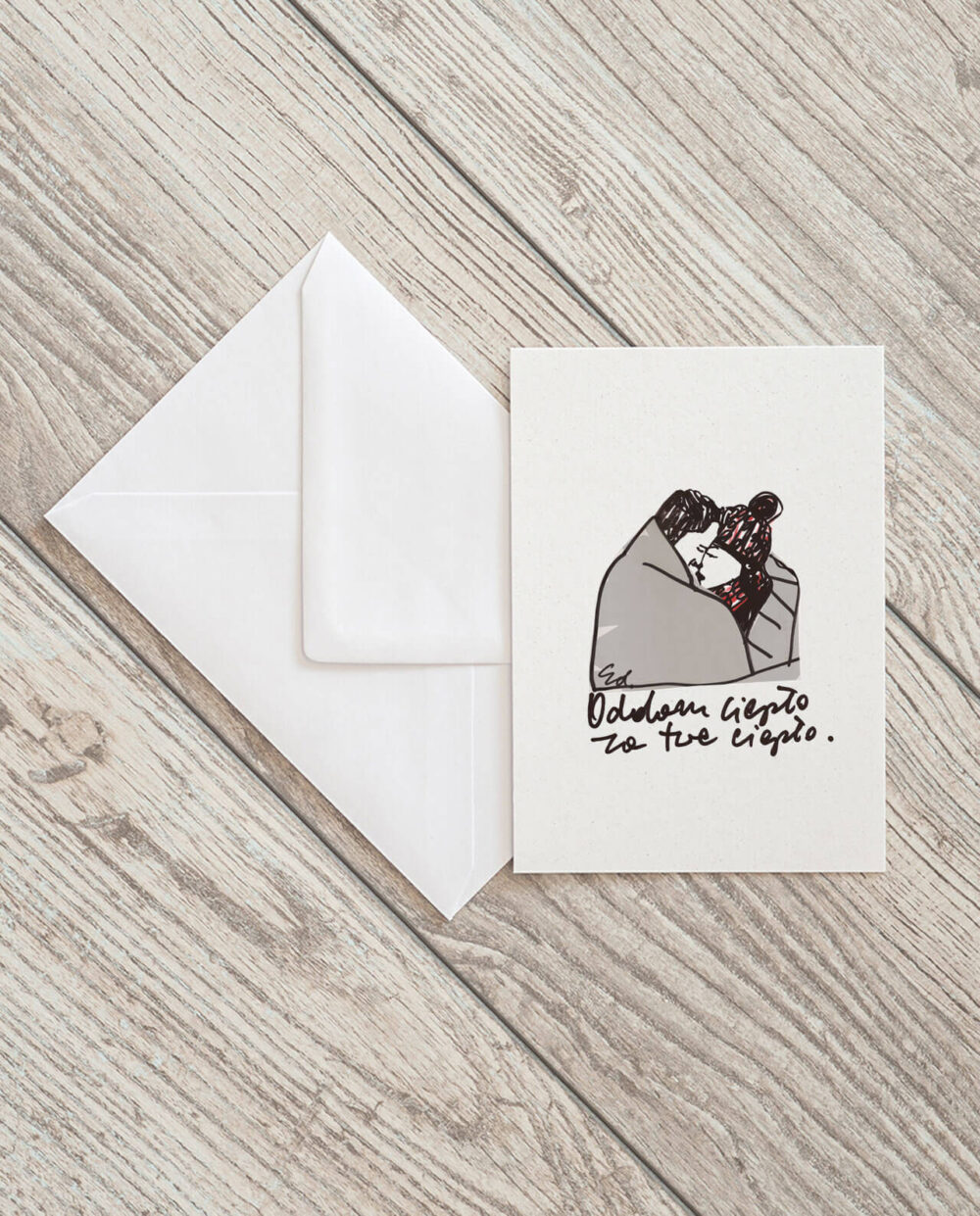 kartka pocztowa ich dwoje