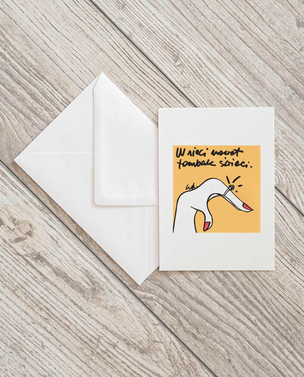 kartka pocztowa o pochwale internetu