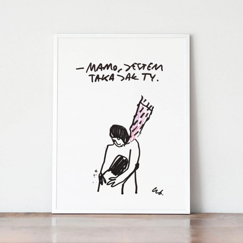 plakat Mamo, jestem jak Ty