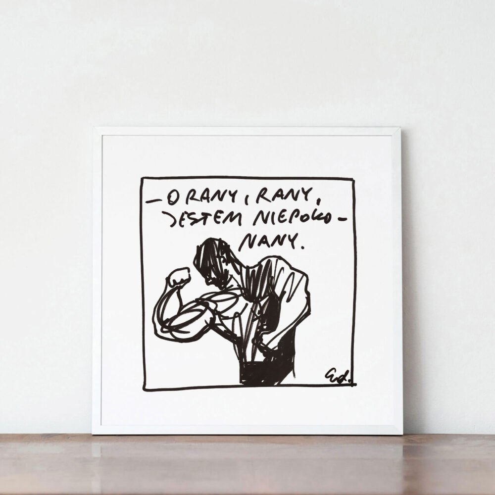 plakat dla kulturysty