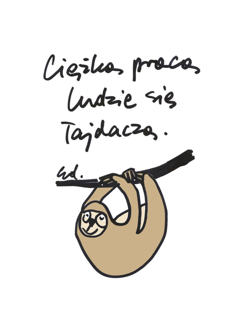 ciężką pracą ludzie się bogacą